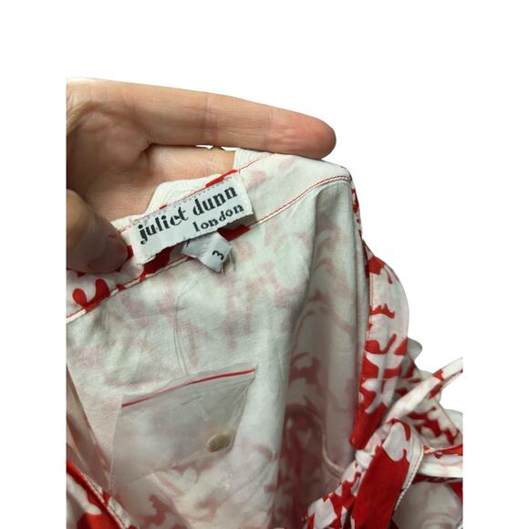 Tuckernuck Juliet Dunn Tie Shoulder Palladio Print Midi Dress - Picture 7 of 11